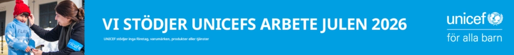 Vi stödjer Unicefs arbete