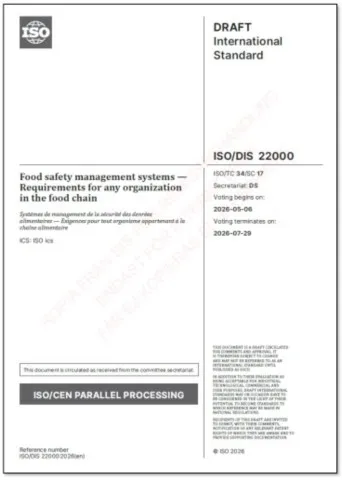 ISO/DIS 22000